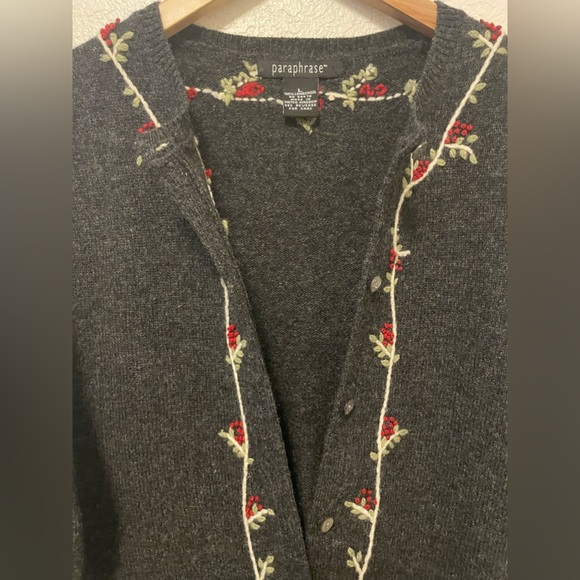 Vtg 90’s Paraphrase women’s cardigan sweater Size Large - Picture 3 of 7